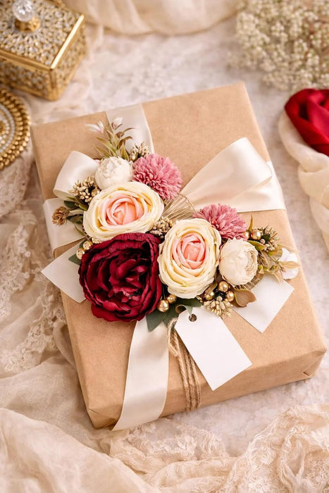 Big Artifical Flower stylish Brooches Ready to use flower bunch for any occation, Ganpati decor, Toran decoration stylish brooches.