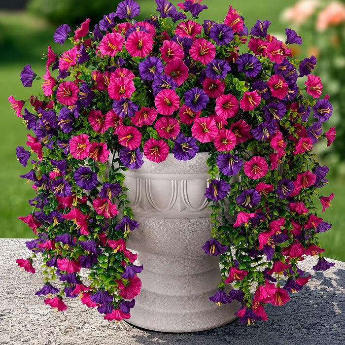 Artificial Hanging Flowers for Home Decor, Pink Flower Vine Garland for Wall, Door, Balcony, Garden, Wedding, Party, Mandap, Room, Office & Festival Decoration