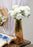 (7 head flower stick )Artificial Dahlia Fake Flowers for Home,Artificial Chrysanthemum Ball Flowers, Bedroom, Living Room, Decorative Items Office Table, Gifts (Without Vase Pot)
