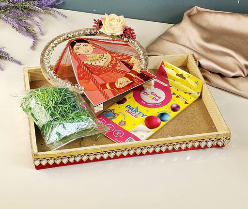 Traditional Handcrafted Platter, Ritual Decoration, and Cultural Accessories For Indian Wedding Rituals Green Colour, Shaadi Decor, Ring Ceremony, Engagement, Mendi, Wedding, Decorative Plates For Brides Maid, Marriage Functions(Do It By Yourself)