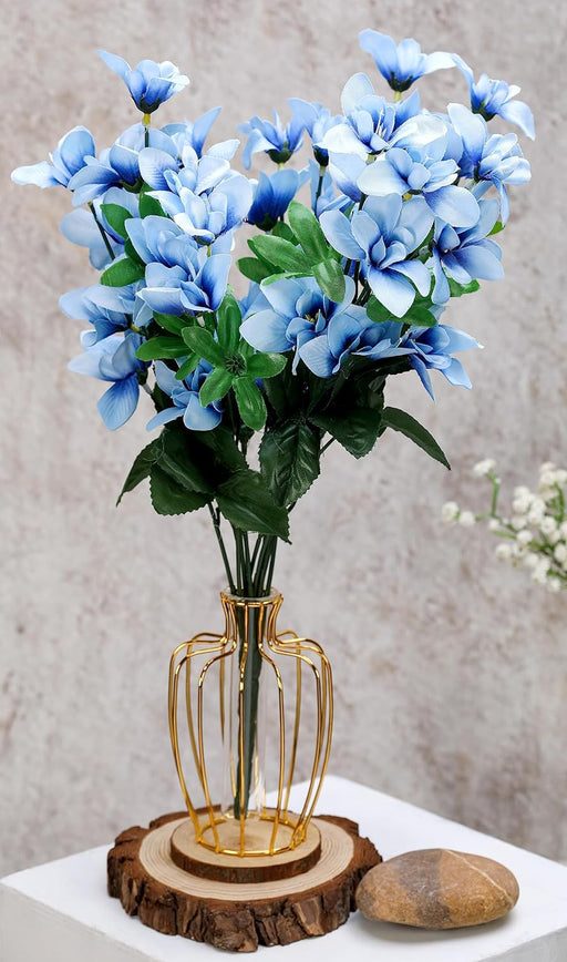 Artificial Fake Flowers Bunch decorative items for Diwali Home,Artificial Orchid Flower Bunch/Bouquet,Room, Office, Bedroom, Balcony, Living Room, Plants and Craft Items Corner (Without Vase)