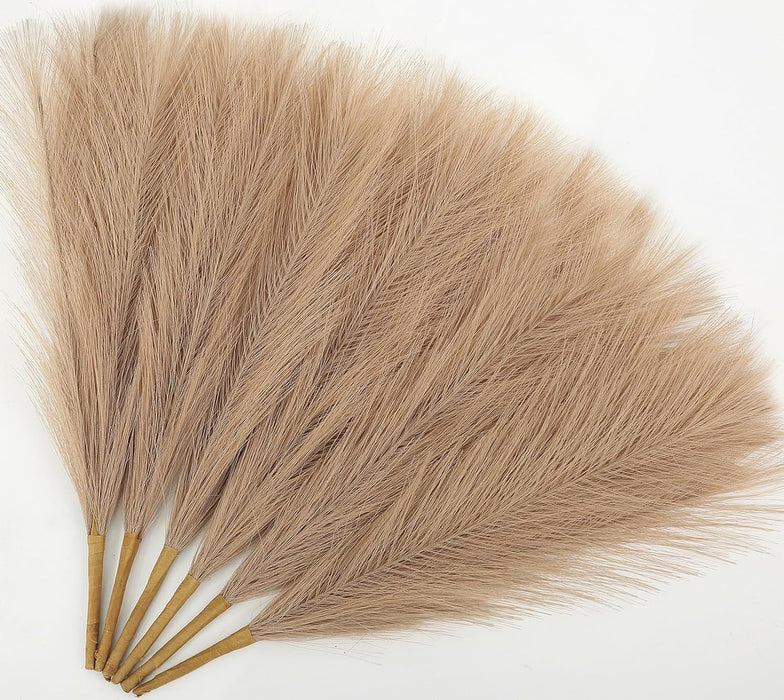 small Faux Pampas Grass Artificial Flowers Fake Flower for Home, Office, Bedroom, Balcony, Living Room, Table Decoration, Plants and Craft Items Corner