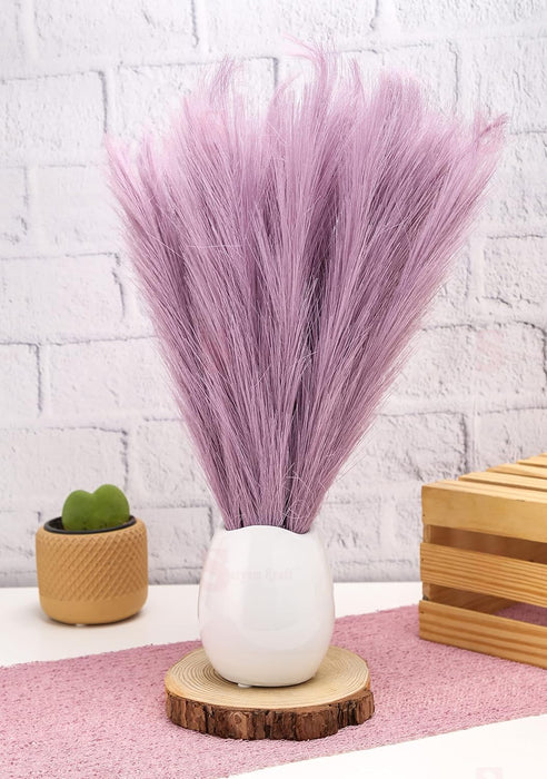 small Faux Pampas Grass Artificial Flowers Fake Flower for Home, Office, Bedroom, Balcony, Living Room, Table Decoration, Plants and Craft Items Corner