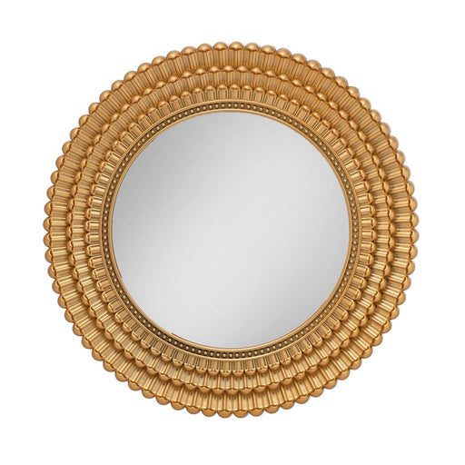 Fiber Wall Mirror Hanging Frame for Home Decor, Hanging Frame in Bedroom, Living Room with Hook for Hanging On Walls for Home Decorations (Golden) (Model 2)