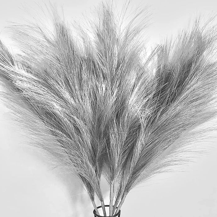 Glitter Faux Pampas Grass Small Artificial Flowers Fake Flower for Home, Office, Bedroom, Balcony, Living Room, Table Decoration, Plants and Craft Items Corner