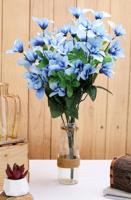 Artificial Fake Flowers Bunch decorative items for Diwali Home,Artificial Orchid Flower Bunch/Bouquet,Room, Office, Bedroom, Balcony, Living Room, Plants and Craft Items Corner (Without Vase)