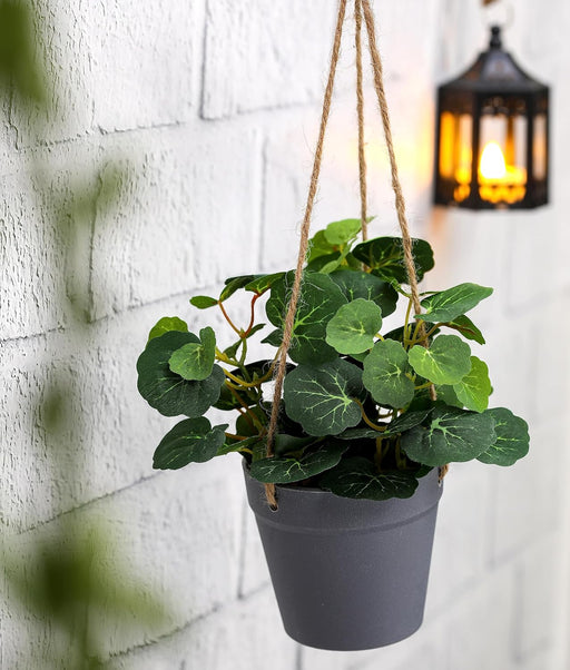 Artificial Hanging Succulent Plant with Aesthetic Ceramic Cement Pot,Indoor,Office,and Kitchen-Wall Hanging and Tabletop Decoration Items