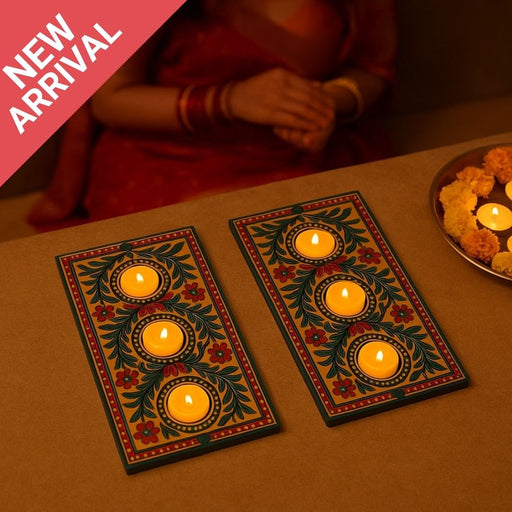 India’s First 3D Tea Light | With Free 6 Candles & DIY Mirror Kit (Glue Included)
