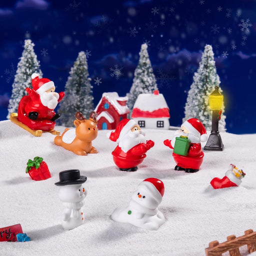 Santa claus  Miniature Showpieces Set for Unique Gift, Home Decor, Bedroom, Living Room, Office, Restaurant Decor, Wedding Figurines Items - Resin (Multicolor) (Model 18)