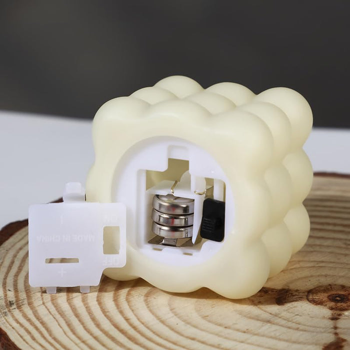 White LED Bubble Candles Plastic Candle, Tealight LED Candle Light for Home, Lobby, Drawing Room, Living Room, Bedroom Decoration,Home Decor,Diwali Decor