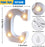 6 inch Marquee Alphabet Shaped Led Light for Home Decoration and Wall Lamp, White, 1 Piece