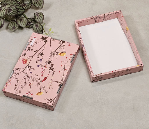 Pink Color Multipurpose Decorative Viral Folding Paper Box (without net and Twister) Rectangle Cardboard Box DIY Tray for Gift Hamper, Gifting (Cardboard Folding Paper Box),Room Hamper,Wedding Hamper
