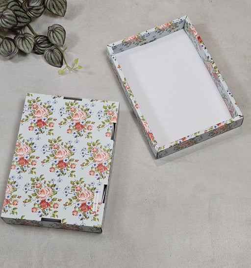 Multipurpose Decorative Viral Folding Paper Box (without net and Twister) Rectangle Cardboard Box DIY Tray for Gift Hamper, Gifting (Cardboard Folding Paper Box),Room Hamper,Wedding Hamper