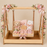 Premium Wooden Folding/Foldable Jhula Swing for ganpati , Baby shower , Balgopal Krishna Janmashtami | Traditional Palna for Laddu Gopal, Kanhaji Pooja, Home Mandir Temple Festival Decoration (Wooden Jhula)
