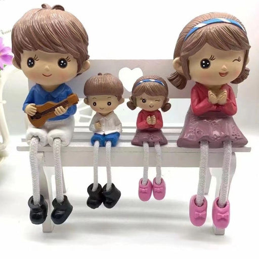 Hanging Legs Showpiece Cute Boy and Girl, Toy Cute Couple Statue Figurines Decorative for Home Decor, Living Room, Table Decoration, Gift for Girlfriend, Boyfriend