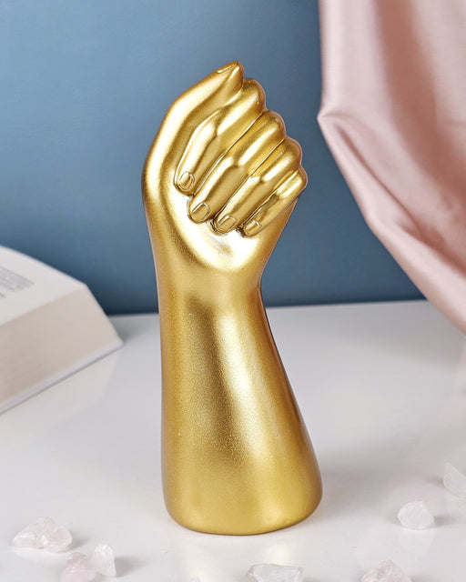 Hand Shape Resin Vase for Home Decor, Bedroom, Living Room, Office, Balcony, Kitchen, Table Decoration,Gift for Birthday, Anniversary, Nordic Design (Pack of 1)