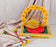 Handcrafted Haldi Platter Holder Tray -Ideal for Haldi Ceremony, Decorative Plates for Groom-Bride, Marriage Functions.