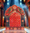 Round Ganpati Mandap with Stand – 18 Inch | Mandala & Peacock Theme + Jharokha Shape Option