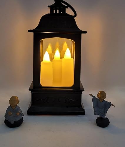 Acrylic Antique Hurricane LED Lantern Lamp and Wall Hanging Led Candle
