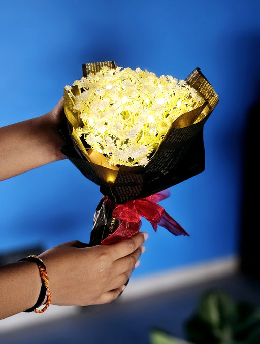 LED gypsy bouquet with wrapping for gifting – SATYAM KRAFT