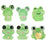 Frog Miniature Set for Home, Bedroom, Living Room, Office, Restaurant Decor, Figurines and Valentine Decoration Items, (Resin)(6 pieces)