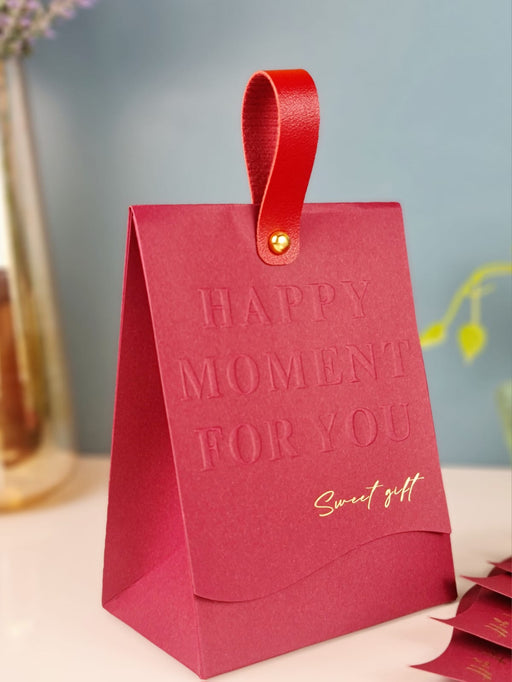 Elegant Candy Folding Paper Box With Handle Favor Decorative Box For Wedding, Gift Box In Festivals, Birthday, Perfect for Packing Chocolate box, Dry Fruits For Gifting