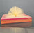 Decorative Folding Paper Box Net Rectangle Cardboard Box with Net DIY Tray for Gift Hamper, Gifting (Cardboard Folding Paper Box),Room Hamper,Wedding Hamper (Dark Pink)
