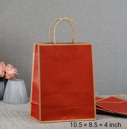 Medium Size (27 X21 X11 cm) Paper Bags With Handle Gift Paper bag, Carry Bags, gift For Valentine Gifting, marriage Return Gifts, Birthday, Wedding, Party, Season's Greetings
