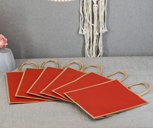 Small Size  (21 X15 X8 cm) Paper Bags With Handle Gift Paper bag, Carry Bags, gift For Valentine Gifting, marriage Return Gifts, Birthday, Wedding, Party, Season's Greetings