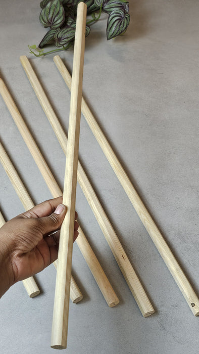 Round Shape Pinewood Sticks for DIY Crafts,Trousseau packing, Home Decor, and Art Projects – Smooth, Durable, and Versatil e Wooden Sticks