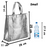 Small Size Non Woven Fabric Bag With Handle 28 x 25 cm Gift Paper bag, Carry Bags, gift bag, gift for Birthday, gift for Festivals, Season's Greetings and other Events(Silver)(Pack of 12)