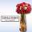 (7 head flower stick )Artificial Dahlia Fake Flowers for Home,Artificial Chrysanthemum Ball Flowers, Bedroom, Living Room, Decorative Items Office Table, Gifts (Without Vase Pot)