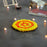 Genda(galgota)Marigold Artificial Flower mat Rangoli round