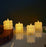 White LED Bubble Candles Plastic Candle, Tealight LED Candle Light for Home, Lobby, Drawing Room, Living Room, Bedroom Decoration,Home Decor,Diwali Decor
