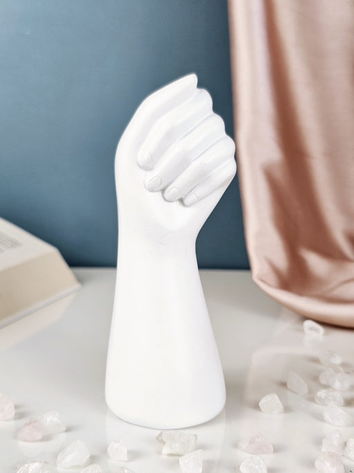 Hand Shape Resin Vase for Home Decor, Bedroom, Living Room, Office, Balcony, Kitchen, Table Decoration,Gift for Birthday, Anniversary, Nordic Design (Pack of 1)