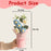 Handmade Crochet Flower Bouquets – Artificial Cotton Yarn Flowers for Home & Gifting