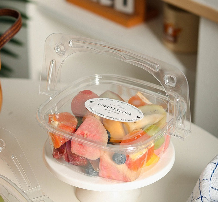 Transparent Packaging Box | Portable Disposable  Box for Picnic, Dryfruit Packing ,Camping, Gift Packing (3 Sizes Available)