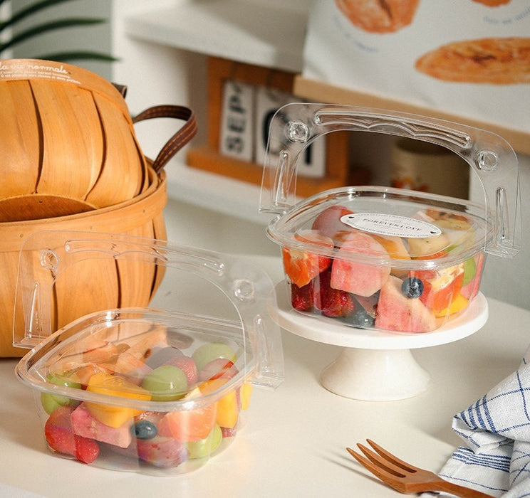 Transparent Packaging Box | Portable Disposable  Box for Picnic, Dryfruit Packing ,Camping, Gift Packing (3 Sizes Available)
