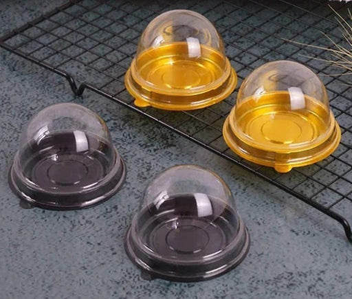 Mini Dome Food Cover (7.5 x 5 cm) | Transparent Food Cover for Sweets, Dry Fruits, Butter & Desserts | Dust & Insect Protection | Reusable Food Grade Cover