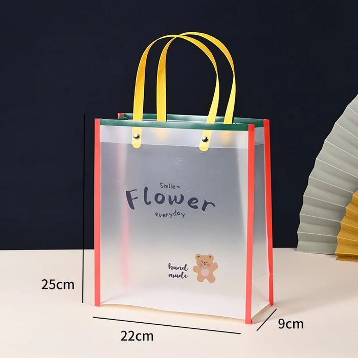 Birthday Theme PVC Gift Bag with Handle | Reusable Return Gift & Hamper Bag | 22×9×25 CM