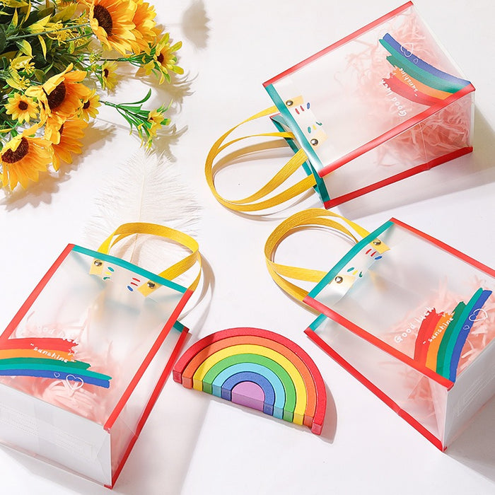 Birthday Theme PVC Gift Bag with Handle | Reusable Return Gift & Hamper Bag | 22×9×25 CM