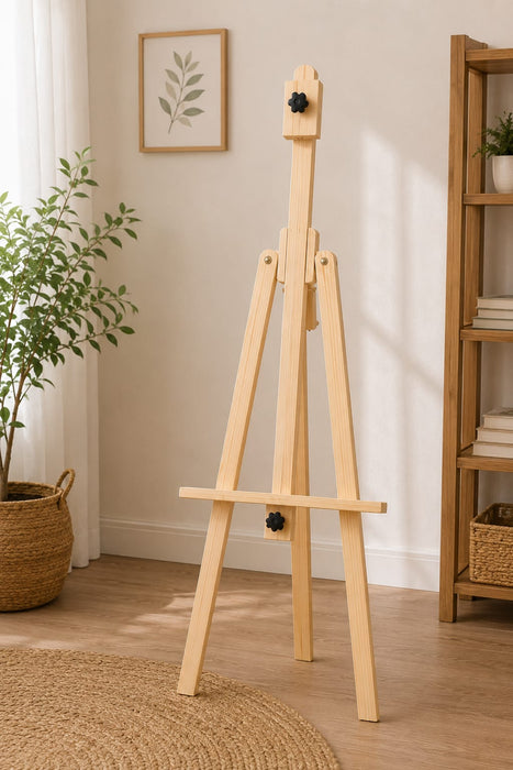 Adjustable Wooden Easel Stand – Artist Display Stand for Canvas, Painting & Wedding Boards