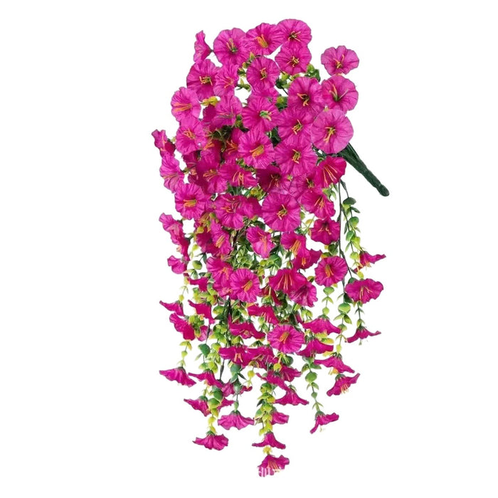 Artificial Hanging Flowers for Home Decor, Pink Flower Vine Garland for Wall, Door, Balcony, Garden, Wedding, Party, Mandap, Room, Office & Festival Decoration