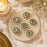 6 pcs Rakhi Premium Kundan Pearl Round Embellishment | Decorative Craft Embellishments for Rakhi, Lumba, Gift Packing, Trousseau, DIY Jewelry & Festive Decoration