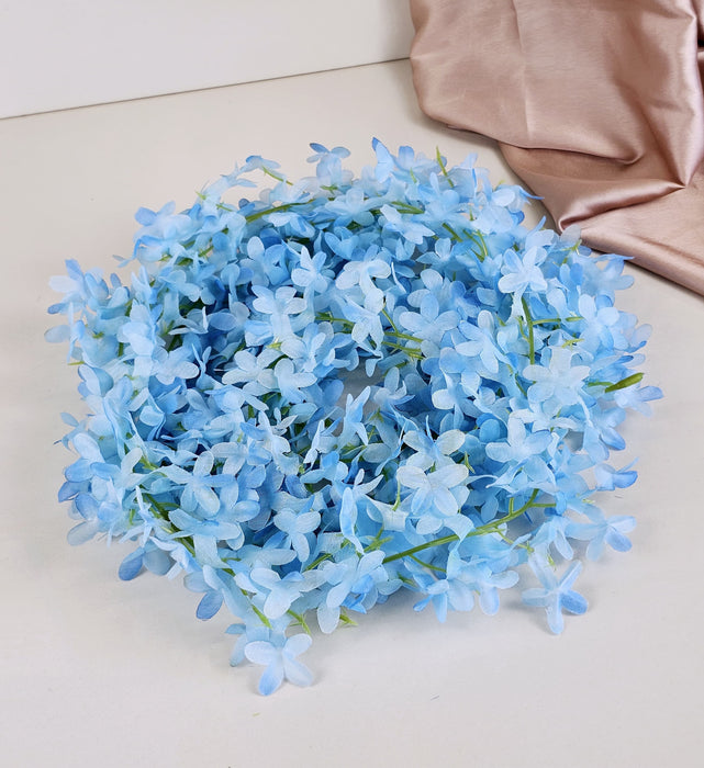 Artificial Ixora Flower Garlands, Wall Hanging decorative String Lines items for Anniversary Decoration, Home Decor, Pooja, Functions Decor (Small petals)