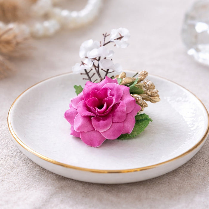 colour Artifical Flower stylish Brooches Ready to use flower bunch for any occation, Hamper decoraton, Toran decoration stylish brooches.