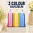 45 Meter Checks Ribbon Roll (Blue, Yellow, Pink) | Decorative Fabric Ribbon for Gift Wrapping, DIY Crafts & Packaging | 45 Meter Roll