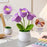 Artificial Crochet Flower Bouquet/Artificial Flowers head /Crochet Flowers Bouquet/Crochet Flowers/Flowers Bouquet Gift for Girls Home Decor, Gifting (13.5 cm height)