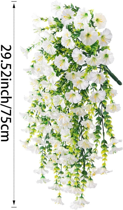 Artificial Hanging Flowers for Home Decor, Pink Flower Vine Garland for Wall, Door, Balcony, Garden, Wedding, Party, Mandap, Room, Office & Festival Decoration