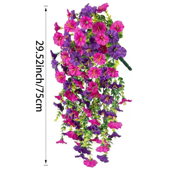 Artificial Hanging Flowers for Home Decor, Pink Flower Vine Garland for Wall, Door, Balcony, Garden, Wedding, Party, Mandap, Room, Office & Festival Decoration